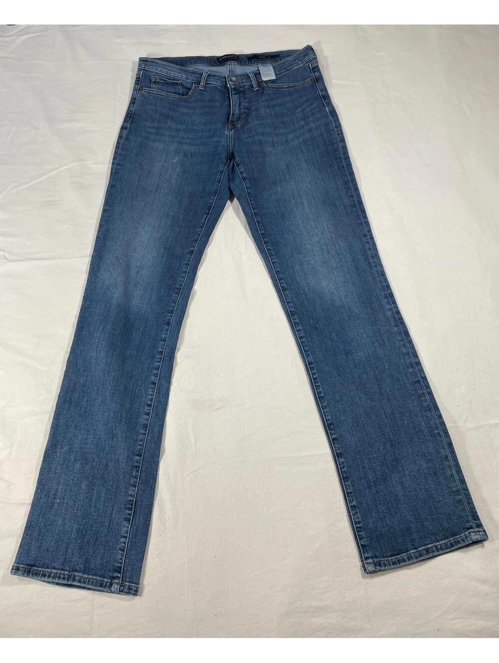 Banana Republic Premium Denim Jeans 30 Long Med Rise Straight leg Girlfriend Cut